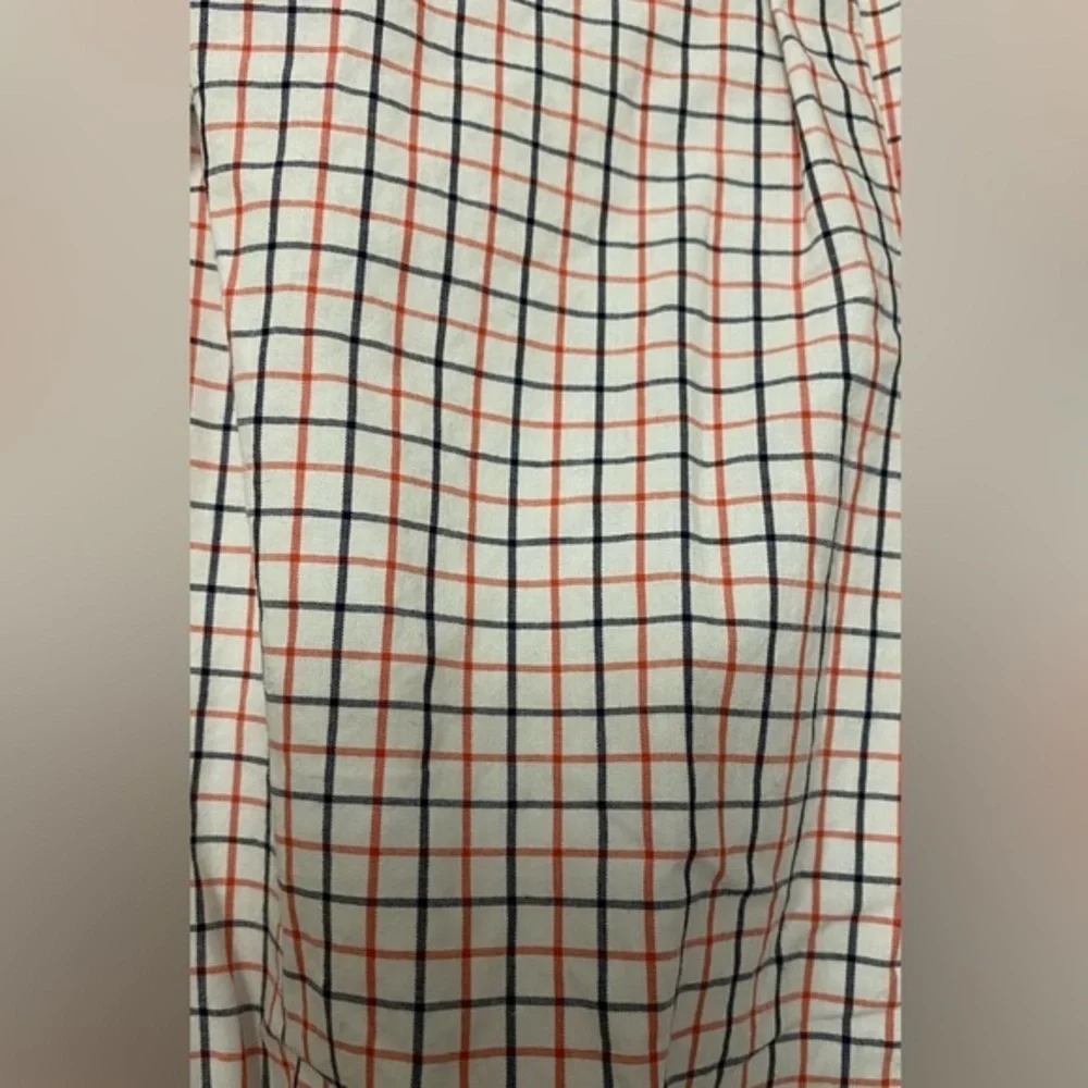 Janie and Jack Plaid Poplin Collared Button Down Long Sleeve Bodysuit Size 6-12M